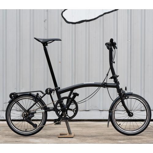 Jual Brompton P Line Urban Low Rise With Rear Rack Midnight Black - Kab ...