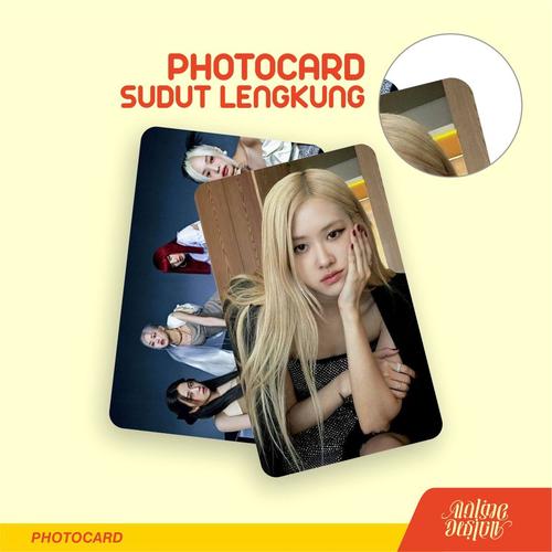 Jual cetak photocard custom photo card sudut lengkung round laminasi ...
