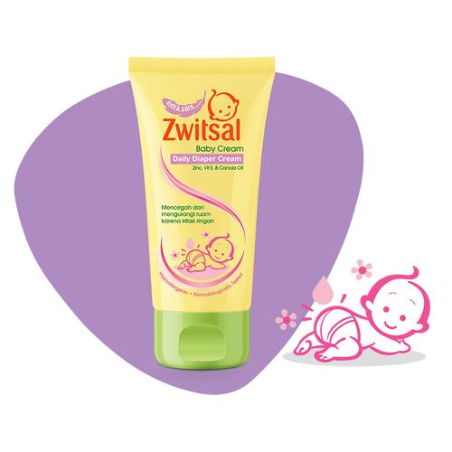 Jual Zwitsal extra care baby cream with zinc 50grr Bogor