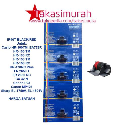 Jual INK ROLLER TINTA CALCULATOR CASIO IR-40T IR40T EPN BLACK/RED