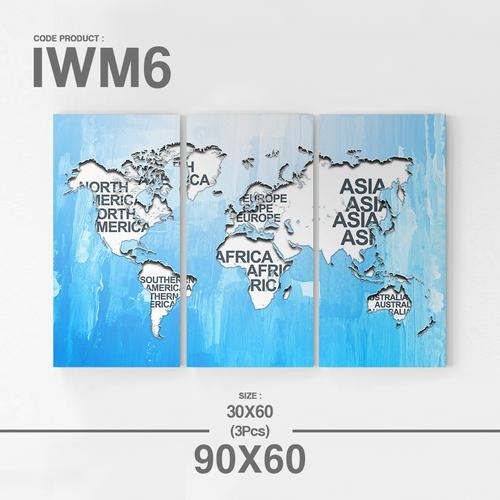 Jual Hiasan Dinding Wall Decor Peta Dunia World Map Vintage Kamar Rumah ...