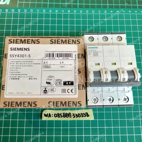 Jual Siemens MCB 5SY4301-5 A1 3P 1A 400V 10kA - Jakarta Barat - Glodok