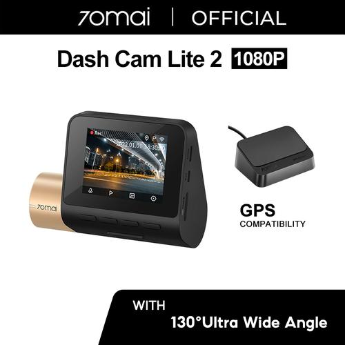 Promo 70mai Dash Cam Lite2 Extra GPS 130° Fov 1080P Superior Night Vision Lite2+Extra GPS