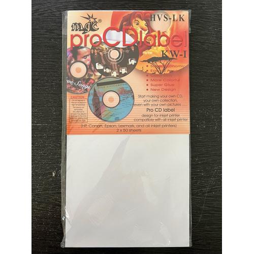 Jual Label CD DVD Hologram / Sticker CD HVS 100 Labels - Magic HVS ...