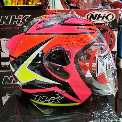 Jual NHK R6 STARLITE PINK FLO HELM OPEN FACE - Kab. Bogor - malikahsan ...