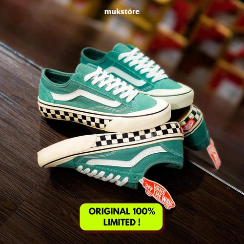 Jual Vans Style 36 Decon SF Salt Wash Hedge Green Original Kab