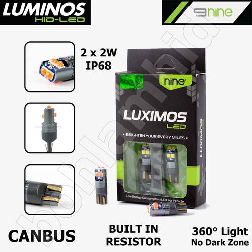 Jual Lampu LED T10 3030 2W Luximos Luminos Canbus Resistor Extreme