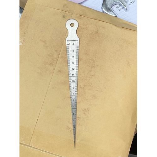 Jual bore taper gauge bor tapper gage 16mm mistar penggaris lancip