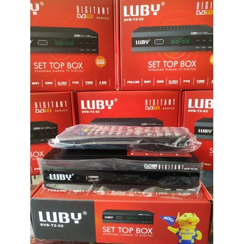 Jual Luby Set Top Box / TV STB Digital DVB T2 / Sanex SetTopBox STP Box ...