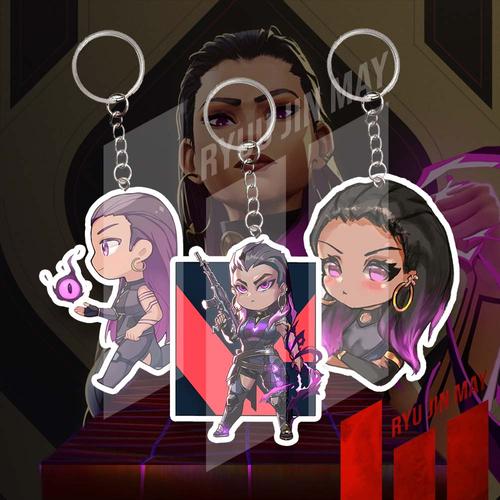 Reyna Keychain Jual Gantungan Kunci / Keychain / Gantungan HP - Valorant - Reyna - A ...