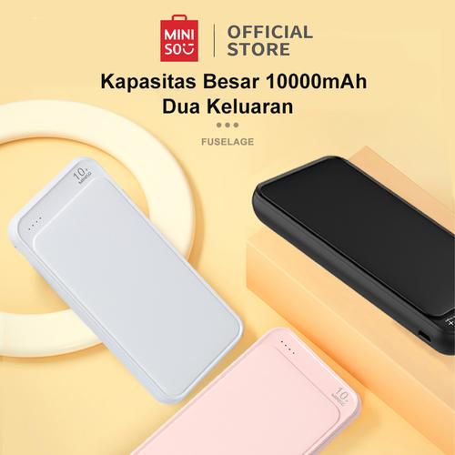 Promo MINISO Power Bank 10000mAh Mircro USB TypeC 4Port Mobile