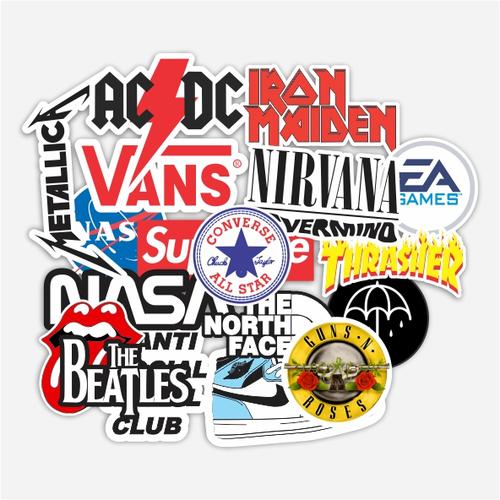 Jual STICKERS STIKER BAND ROCK METAL STIKER HELM TUMBLER HP CASING