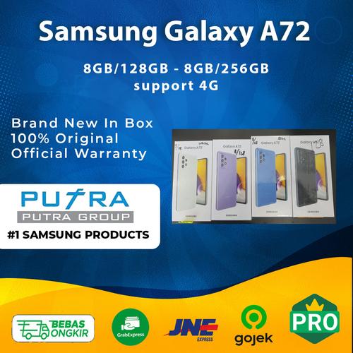 Jual (RESMI) Samsung A72 A 72 128GB 256GB RAM 8GB Garansi SEIN 128 256 GB -  128GB RAM 8GB, Awesome Black - Jakarta Pusat - Putra Group | Tokopedia