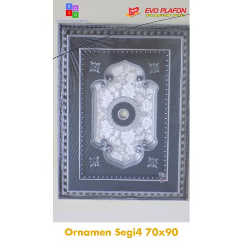 Gambar Ornamen Plafon PVC Ukuran Besar 90 X 70 Untuk Dudukan Lampu Silver dari Raja plafon pvc Kota Bekasi Tokopedia