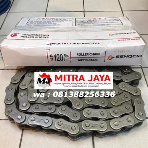 Jual ROLLER CHAIN SENQCIA / HITACHI RS 120 1 ( RANTAI JEPANG