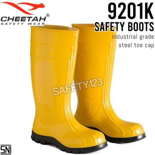 Jual Cheetah 9201K Yellow Rubber Boots Shoes Sepatu Safety Boot Kuning