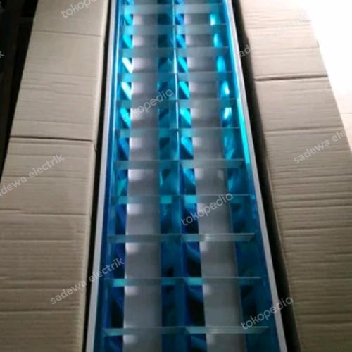 Jual kap lampu RMI / RM 2 X 36w -40w kap lampu perkantoran - Kota ...