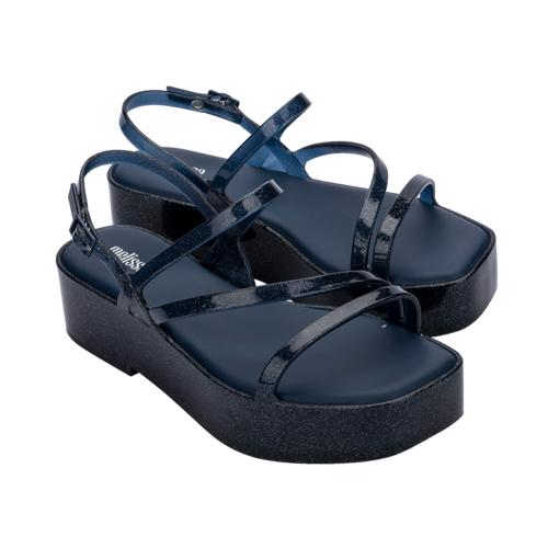 black and blue platforms