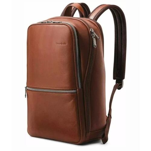 Samsonite Leather Slim Laptop Backpack 