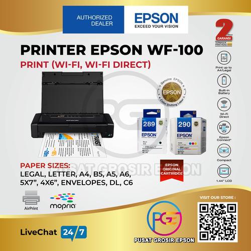Gambar Epson WorkForce WF-100 Portable | Mobile Printer dari Epson Online Store Kota Tangerang Tokopedia
