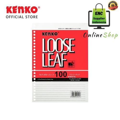 Jual kenko 100 lembar kertas Loose leaf B5 100 lembar Kenko joyko isi ...