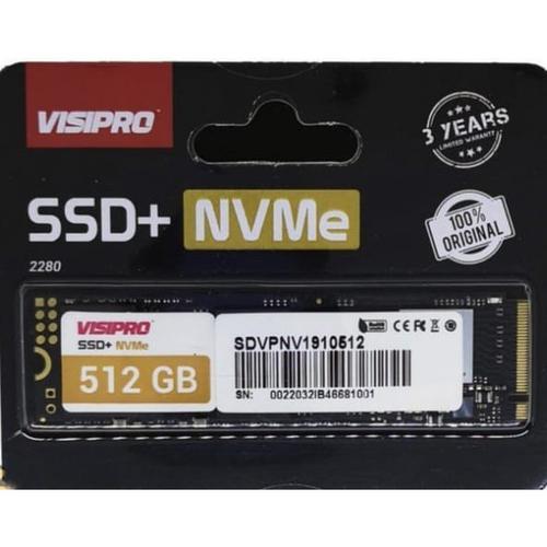 Visipro Ssd M2 Nvme 512 Promo Visipro Red SSD NVME V1 512GB Made