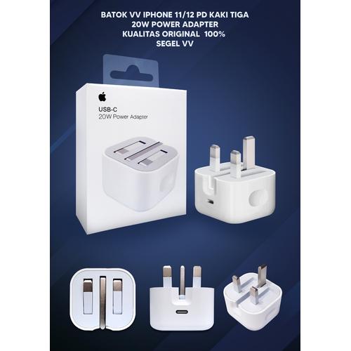 Batok Charger Adaptor Iphone 12 Pro Max Genuine 20W Power Supply - Main Image