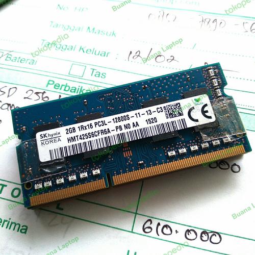 Barrette Mémoire RAM 8 Go (2x4 Go) SK Hynix DDR3 PC3L-12800 Pour PC Portable