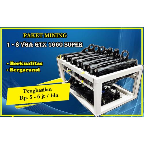 マイニング セット 6GPU 電源1000W マイニングリグ BTC