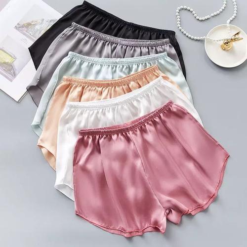 hot pants bahan satin - brown 