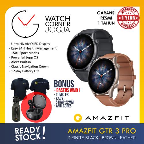 Jual Amazfit GTR 3 PRO AMOLED ORIGINAL Smartwatch Bluetooth Call SpO2 Music  - Brown Leather - Kab. Sleman - Watch Corner Jogja | Tokopedia