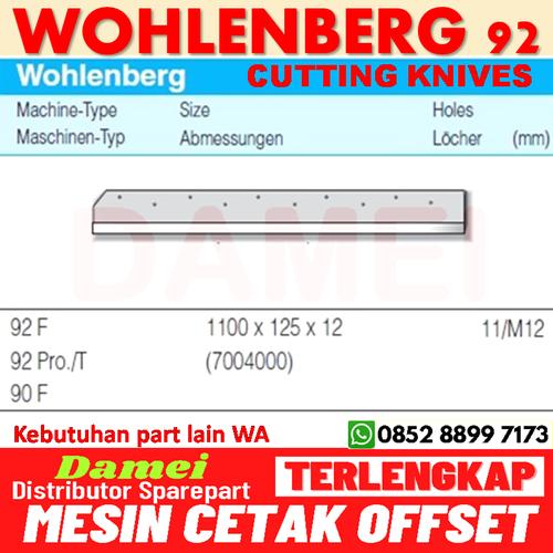 Jual Wohlenberg 92 Guillotine Paper Cutting Knives Pisau Potong Kertas