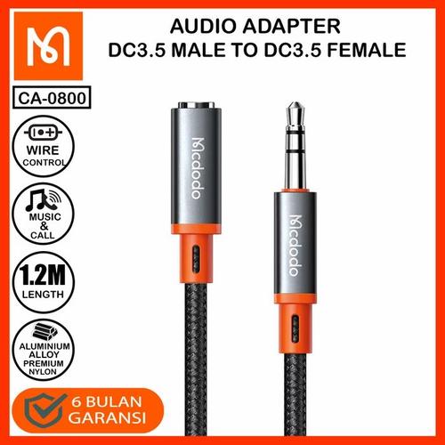 Jual Mcdodo Aux Cable Extender Audio Cable Jack 3.5mm Kabel Aux
