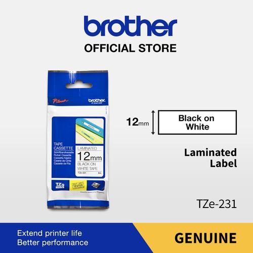 Jual Brother Label Tape TZE-231 12MM 