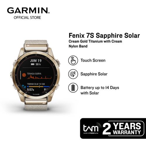 Jual Garmin Fenix 7S Sapphire Solar 
