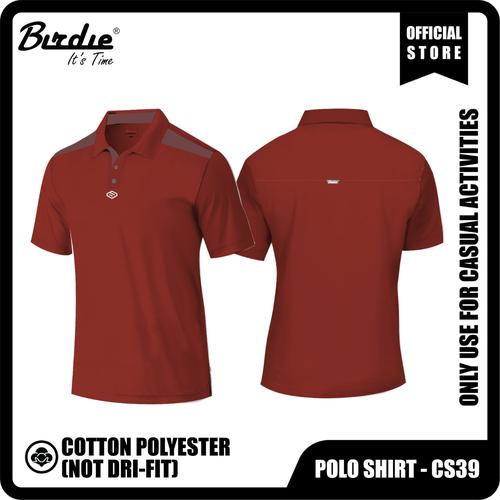 BIRDIE GOLF SHIRT CS39 BLUE - Brick Red 