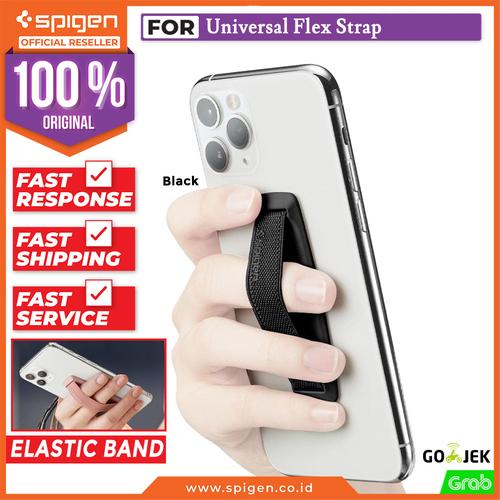 Jual Phone Finger Grip SPIGEN Flex Strap Anti Slip Holder Universal