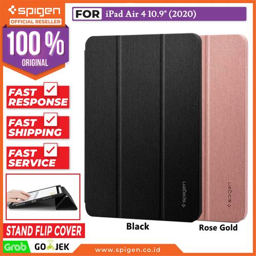 Gambar Case iPad Air 4 10.9 Spigen Urban Fit Anti Gores Flip Cover Casing - Black dari Spigen Official Jakarta Barat Tokopedia
