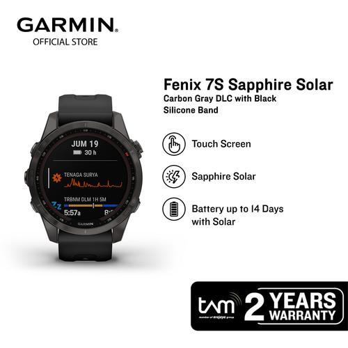 Garmin fenix 7s sapphire solar smartwatch Clearance