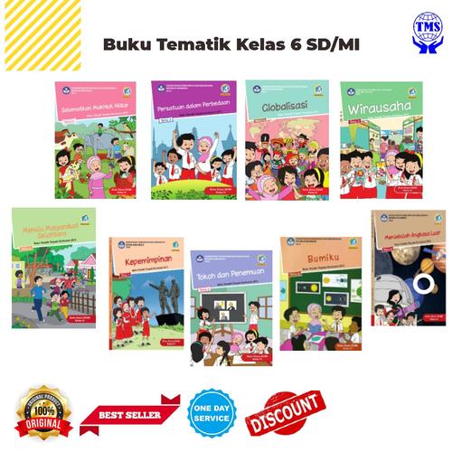 Jual Buku Tematik Kelas 6 SD TERSEDIA Tema 1-9 Semseter 1 dan 2 - Tema ...
