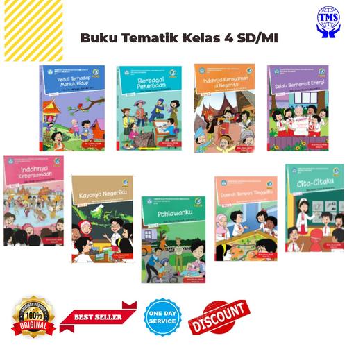 Jual Buku Tematik Kelas 4 SD TERSEDIA Tema 1-9 Semester 1 dan 2 - Tema ...