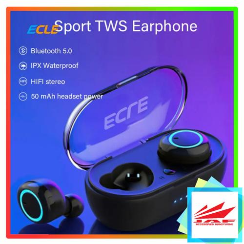 Jual ECLE TWS Earbuds Sport Wireless 