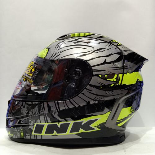 Jual HELM INK STEALTH WINGS BLACK 