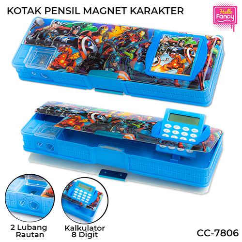 Gambar Tempat Pensil Magnet Karakter + Kalkulator / Kotak Pensil CC-7806 - Tsum-Tsum dari Hello Fancy Jakarta Barat Tokopedia