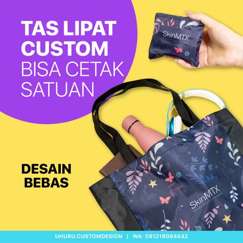 Jual foldable shopping bag Custom Kota Depok UHURU Custom Design