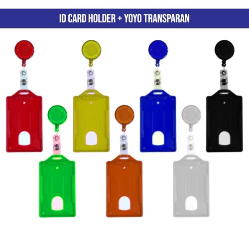 Jual ID Card Holder + Yoyo ID Card Nametag Yoyo Id Card Holder Casing