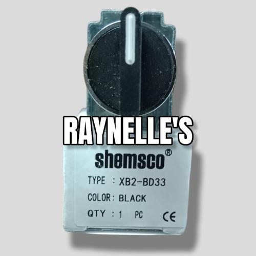 Jual SELECTOR SWITCH XB2BD33 / XB2 BD33 SHEMSCO 22mm 3 POSISI ON OFF