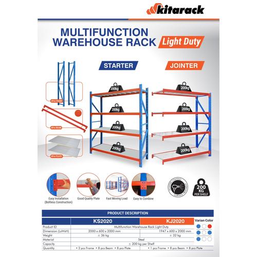 Kitarack Stacking Rack Jual KS SERIES KITARACK WAREHOUSE RACK MULTIFUNCTION LIGHT DUTY STARTER ...
