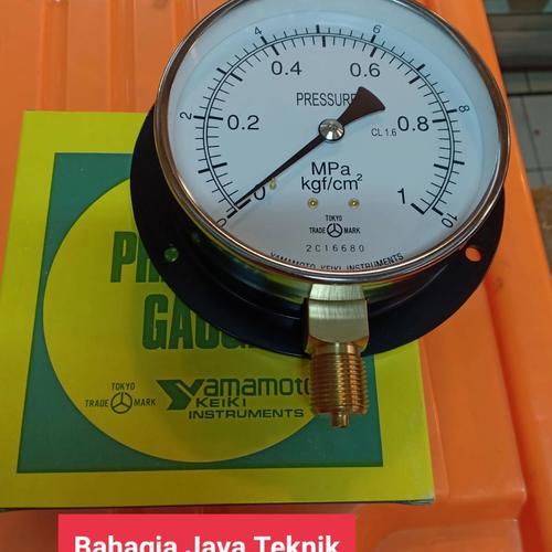 Jual Pressure Gauge Yamamoto 4inch 1mpa/10kg (double scale) Jakarta