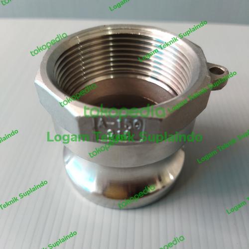 Jual Camlock Stainless SS316 Type A 1 1/2 Inch / Camlock Fitting ...